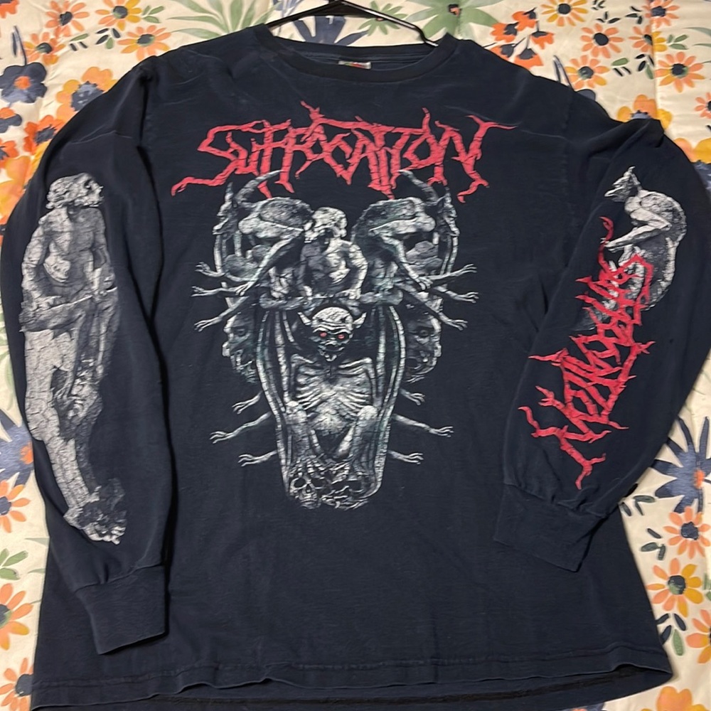 Vintage Suffocation Metal Band Long Sleeve